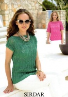 Knitting Pattern - Sirdar 7079 - Cotton DK - Womans Square & T-Shaped Tops